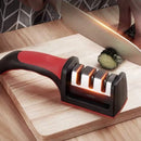 Afiador de Facas Profissional 3 em 1 | Faca Afiada em Segundos – Seguro, Rápido e Indispensável na Cozinha!