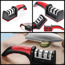 Afiador de Facas Profissional 3 em 1 | Faca Afiada em Segundos – Seguro, Rápido e Indispensável na Cozinha!