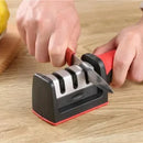 Afiador de Facas Profissional 3 em 1 | Faca Afiada em Segundos – Seguro, Rápido e Indispensável na Cozinha!