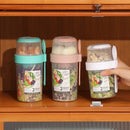 Copo Porta Salada 3 em 1 com Garfo e Pote para Molho | Frescor e Praticidade no Seu Dia a Dia!