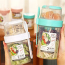 Copo Porta Salada 3 em 1 com Garfo e Pote para Molho | Frescor e Praticidade no Seu Dia a Dia!